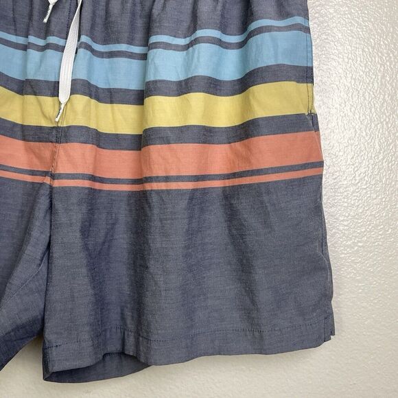 Chubbies Swim Trunks 2XL The Retro Sets Blue Multi Striped Lined 6.5" - Picture 5 of 9